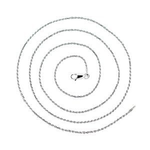 925 Sterling Silver Rope Chain Made In Italy